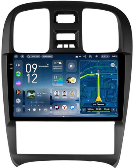 Магнитола для Hyundai Sonata 4 EF 2001-2013 - Teyes CC4-PRO монитор 9.5" 2K QLED на Android 13, Snapdragon 778G, ИИ, CarPlay, DSP, 4G SIM-слот