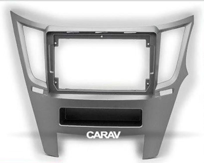 Комплект рамки с разъёмами 9" Subaru Legacy, Outback 2009-2014 серая правый руль