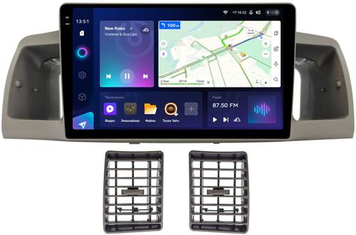 Магнитола для Toyota Corolla 120 2000-2007 (рамка бежевая с воздуховодами) - Teyes CC3-2K на Android 10, 2K QLED, ТОП процессор, CarPlay, 4G SIM-слот
