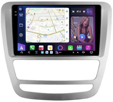 Магнитола для Sollers ST6 (взамен монохром экрана), JAC T6 - FarCar XXL9-9570 монитор 9.5" 2K QLED на Android 14, TS20, 8+256Гб, CarPlay, 4G SIM-слот