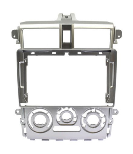 Комплект рамки с разъёмами 9" Mitsubishi Colt 6, Colt Plus 2002-2012 правый руль большая тип 2 серебро