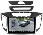 Магнитола для Hyundai Creta 1 2016-2021 (рамка 9) - Teyes CC3-2K-360 на Android 10, Быстрая, 2K QLED, CarPlay, 4G SIM-слот, 4 камеры в комплекте