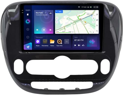 Магнитола для KIA Soul 2 2014-2019 (климат, рамка глянцевая) - Teyes CC3-2K QLed Android 10, ТОП процессор, SIM-слот, CarPlay