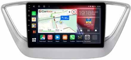 Магнитола для Hyundai Solaris 2 2017-2022, Solaris HS 2024+ - Canbox 9039 Qled, Android 10, ТОП процессор, SIM-слот