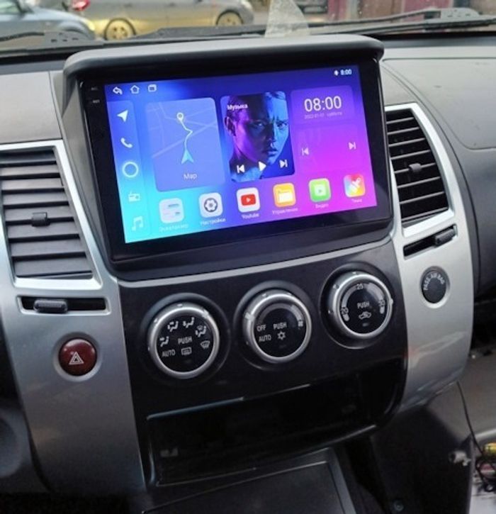 Магнитола для Mitsubishi L200, Pajero Sport 2006-2016 - Kuberg OL-9635 QLed+2K, Android 12, Быстрая, CarPlay, 4G SIM-слот