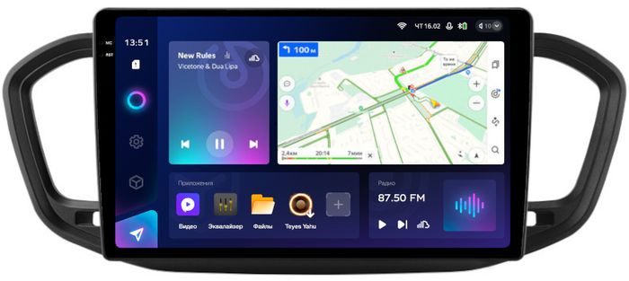 Магнитола для Lada Vesta NG 2023+ (без ШГУ, рамка 10) - Teyes CC3-2K QLed на Android 10, ТОП процессор, SIM-слот, CarPlay