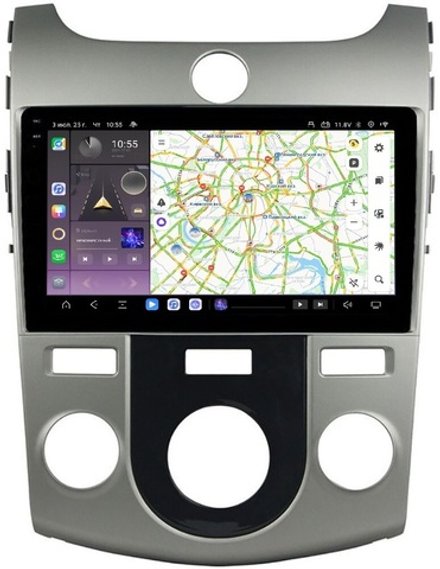 Магнитола для KIA Cerato 2 2008-2013 (кондиционер) - Kuberg OL-9736-M QLed+2K, Android 13, TS20, CarPlay, 4G SIM-слот