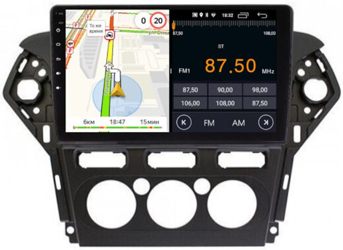 Магнитола для Ford Mondeo 4 2010-2015 - Parafar PF145LUX1FHD на Android 13, CarPlay, 4G SIM-слот
