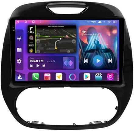 Магнитола для Renault Kaptur 2016-2022 - FarCar BM733M-2K монитор 9.5" 2K QLED на Android 14, TS10, 4+32Гб, CarPlay, 4G SIM-слот