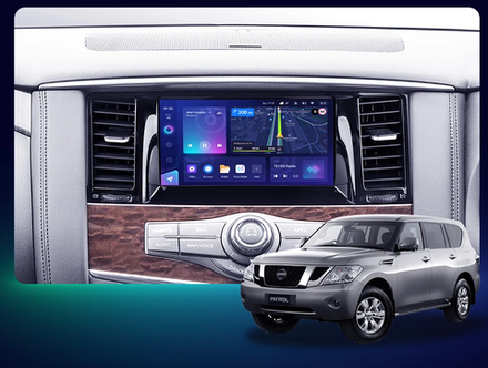 Магнитола для Nissan Patrol Y62, Infiniti QX56/QX80 2010-2017 (поддержка Bose и 360, рамка тип 3) - Teyes CC3 монитор 9" QLED на Android 10, ТОП процессор, 4Гб+32Гб, CarPlay, 4G SIM-слот