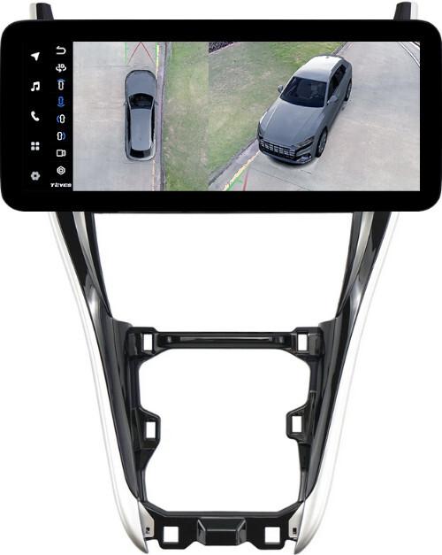 Магнитола для Toyota Harrier 3 XU60 2017-2020 (большая рамка) - Teyes LUX ONE 360 монитор 12.3" 2K QLED на Android 10, 6Гб+128Гб, CarPlay, 4G SIM-слот, 4 камеры в комплекте