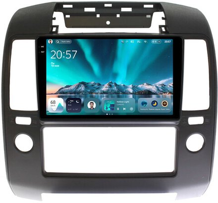 Магнитола для Nissan Navara D40 2004-2014 (кондиционер) - Teyes CC4 монитор 9.2" 2K QLED на Android 14, Snapdragon 680, DSP, CarPlay, 4G SIM-слот