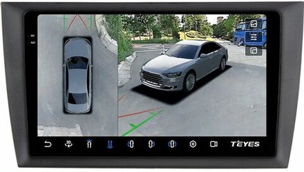 Магнитола для Volkswagen Golf 6 2008-2013 - Teyes CC3-2K-360 на Android 10, 2K QLED, 6Гб+128Гб, CarPlay, 4G SIM-слот, 4 камеры в комплекте