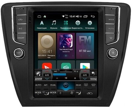 Магнитола для Skoda Octavia A7 2013-2020 (климат) - Airok RT-3201B ("Тесла-Стиль"), Android 11, 6Gb-128Gb, SIM-слот