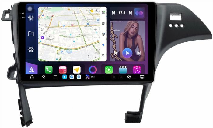 Магнитола для Toyota Prius 30 2009-2015 (правый руль) - FarCar S500-TS20 монитор 10.36" 2K QLED на Android 14, Быстрейшая, CarPlay, 4G SIM-слот