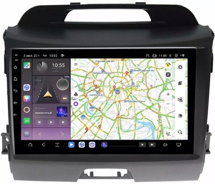 Магнитола для KIA Sportage 2010-2016 - Kuberg QLed, Android 13, TS20, CarPlay, SIM-слот