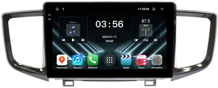 Магнитола для Honda Pilot 3 2015-2023 - FarCar DX1249M монитор 10.36" IPS на Android 13, 4+64Гб, CarPlay