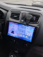 Магнитола для Renault Logan 2, Sandero 2 2014+ - FarCar 3051M монитор 10.36" QLED на Android 14, TS18, CarPlay, 4G SIM-слот