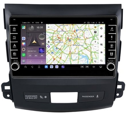 Магнитола для Mitsubishi Outlander XL, Peugeot 4007, Citroen C-Crosser - Kuberg OL-9636 (кнопки и крутилки) Android 13, TS20, 6+128Гб, CarPlay, 4G SIM-слот