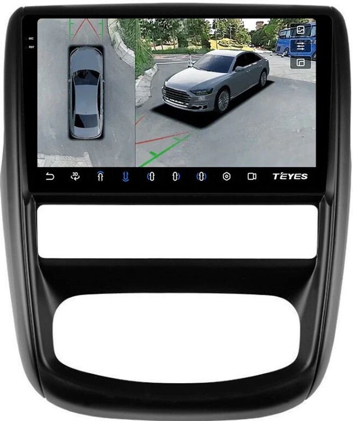 Магнитола для Renault Duster 2010-2015, Nissan Terrano 2014+ - Teyes CC3-2K-360 на Android 10, 2K QLED, 6Гб+128Гб, CarPlay, 4G SIM-слот, 4 камеры в комплекте