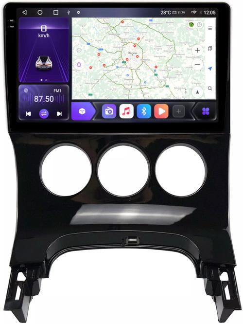 Магнитола для Peugeot 3008 2010-2017 (кондиционер) - Kuberg OL-9965-M QLed+2K, Android 12, TS10, CarPlay, 4G SIM-слот