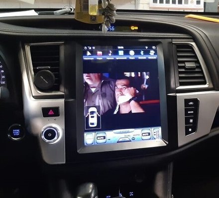 Магнитола для Toyota Highlander 3 2014-2020 - Kuberg ZF-1207-DSP ("Тесла-Стиль") на Android 9, 6-ТУРБО ядер, 4ГБ-64ГБ