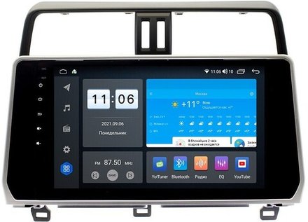 Магнитола для Toyota Land Cruiser Prado 150 2017-2023 - AK362R10-MTK-LTE Android 10, 8-ядер, 4-64Гб, SIM-слот