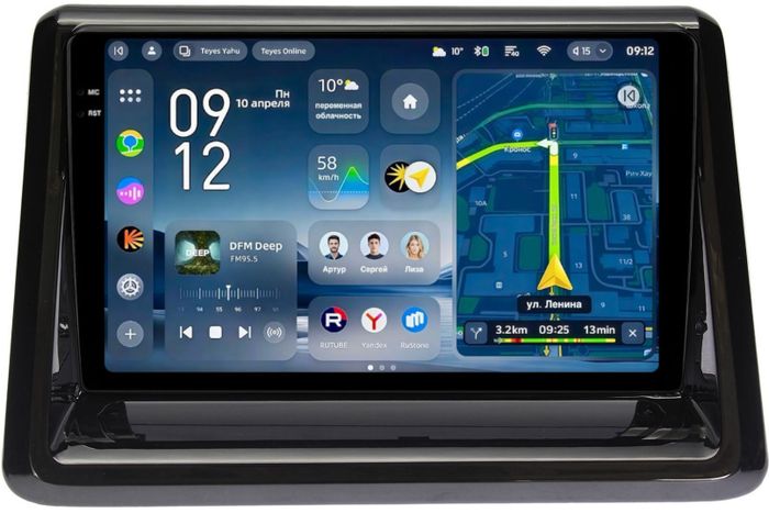 Магнитола для Toyota Noah R80, Voxy, Esqire 2014-2021 - Teyes CC4-PRO монитор 9.5" 2K QLED на Android 13, Snapdragon 778G, ИИ, CarPlay, DSP, 4G SIM-слот