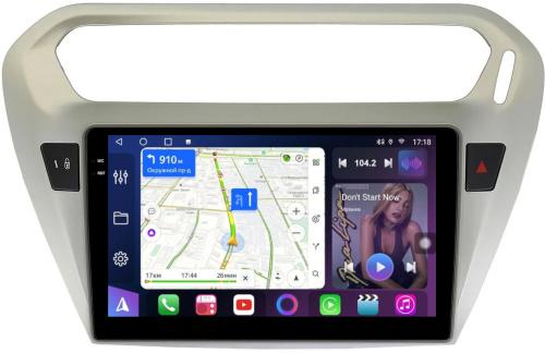Магнитола для Peugeot 301 / Citroen C-Elysee - FarCar BM294M монитор 9.5" QLED на Android 14, TS10, 4+32Гб, CarPlay, 4G SIM-слот