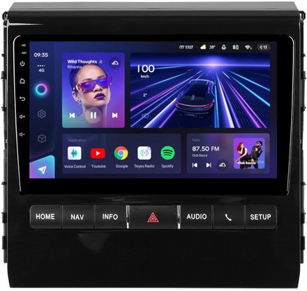 Магнитола для Toyota Land Cruiser 200 2015-2021 (с JBL и 360, рамка тип 1) - Teyes CC3L монитор 9" IPS на Android 10, 8-ядер, CarPlay, 4G SIM-слот