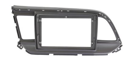 Комплект рамки с разъёмами 9" Hyundai Elantra 6 2019-2020 (монохром) карбон