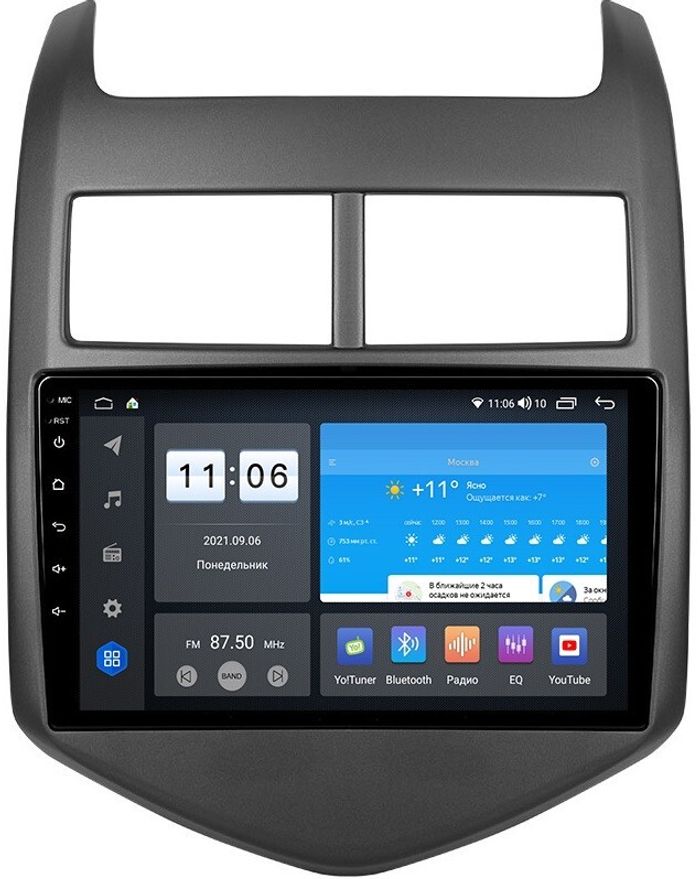 Магнитола для Chevrolet Aveo 2012-2015 - AK491R9-MTK-LTE Android 10, 8-ядер, 4-64Гб, SIM-слот