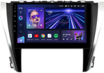 Магнитола для Toyota Camry 55 2014-2018 (рамка серебристо-черная) - Teyes CC3 Android 10, ТОП процессор, 4/32 Гб, CarPlay, SIM-слот