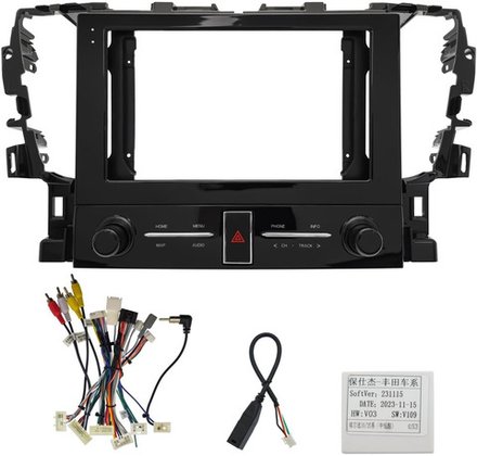 Магнитола для Toyota Alphard 30, Vellfire 2015-2023 (менее 10 динамиков, рамка с крутилками) - Teyes CC3-2K монитор 10.36" 2K QLED на Android 10, ТОП процессор, CarPlay, 4G SIM-слот
