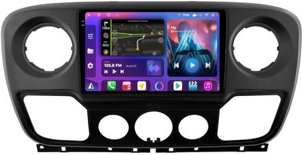 Магнитола для Renault Master 2010-2019 - FarCar BM10-2K-9592F2 монитор 10.36" 2K QLED на Android 14, TS10, 4+32Гб, CarPlay, 4G SIM-слот