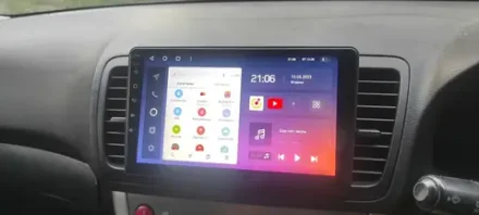 Магнитола для Subaru Legacy 4, Outback 3 2003-2009 (правый руль) - Teyes CC3 монитор 9" QLED на Android 10, ТОП процессор, 4Гб+32Гб, CarPlay, 4G SIM-слот