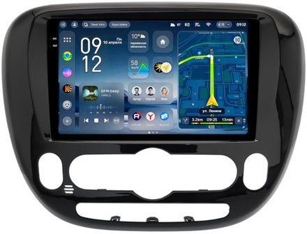 Магнитола для KIA Soul 2 2014-2019 (климат на штатном экране) - Teyes CC4-PRO монитор 9.5" 2K QLED на Android 13, Snapdragon 778G, ИИ, CarPlay, DSP, 4G SIM-слот