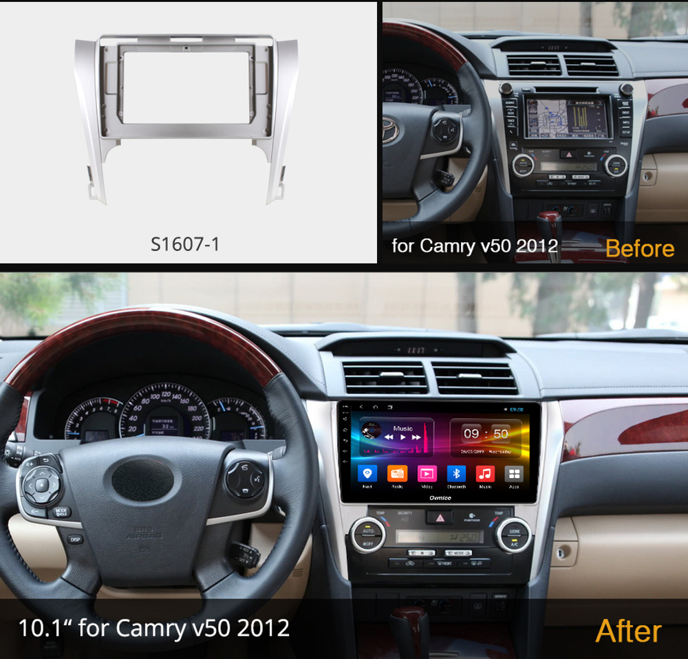 Магнитола для Toyota Camry 50 2011-2014 - Kuberg OL-1607 IJ Android 10, 8-ядер, 4G SIM-слот