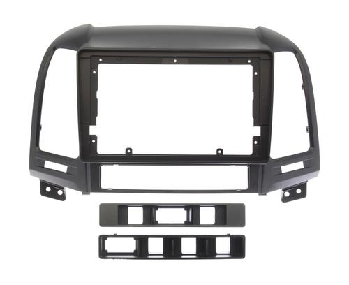 Комплект рамки с разъёмами 9" Hyundai Santa Fe 2006-2012 black