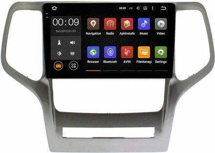 Магнитола для Jeep Grand Cherokee 2010-2013 - AIROC 2K RX-2205 Android 13, QLed+2K,  ТОП процессор, 8/128, CarPlay, SIM-слот
