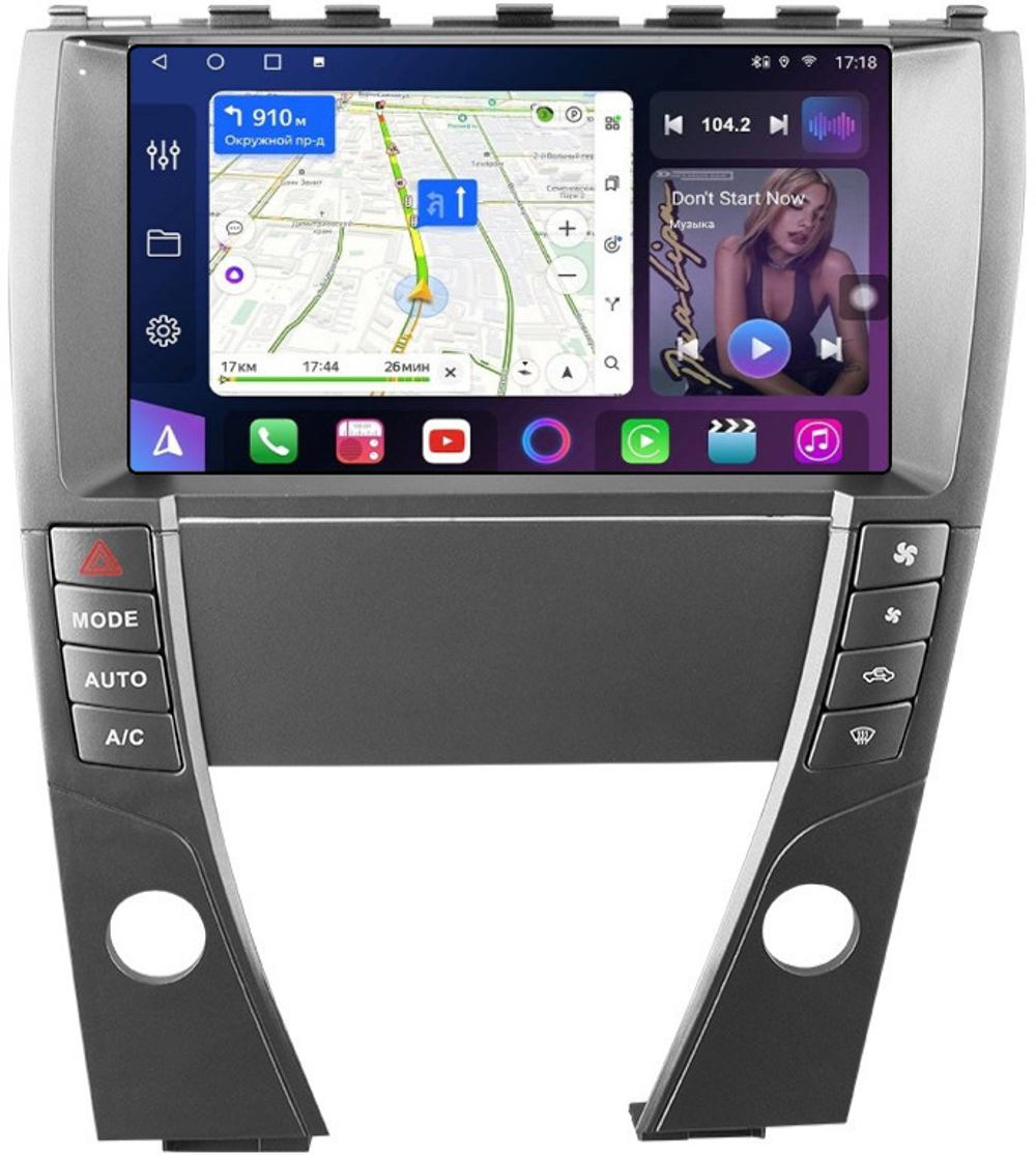 Магнитола для Lexus ES350 XV40 2006-2012 (проводка AB) - FarCar BM9-2K-9657AB монитор 9.5" 2K QLED на Android 14, TS10, 4+32Гб, CarPlay, 4G SIM-слот