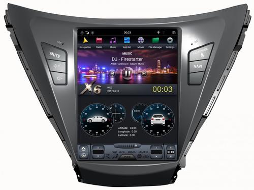 Магнитола для Hyundai Elantra 5 MD 2011-2013 - Kuberg ZF-1153-Q6 c 10.4" экраном в стиле "Тесла" на Android 11, 8Гб+128Гб, CarPlay, 4G SIM-слот
