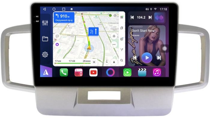 Магнитола для Honda Freed, Freed Spike 2008-2016 (планшет сверху) - FarCar 9518F1 монитор 10.36" QLED на Android 14, TS18, CarPlay, 4G SIM-слот