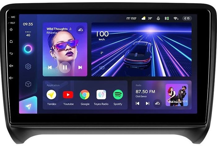 Магнитола для AUDI TT 2006-2014 (8J) - Teyes CC3 Android 10, Быстрая, CarPlay, SIM-слот