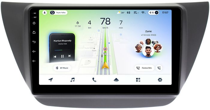 Магнитола для Mitsubishi Lancer 9, Cedia, Evolution 7-9 - Teyes CC4L-DTS монитор 9" IPS на Android 14, Быстрая, Snapdragon 662, CarPlay, 4G SIM-слот