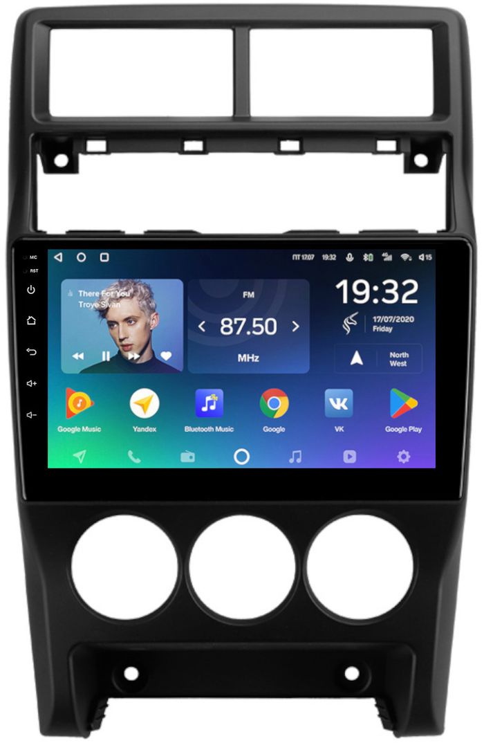 Магнитола для Lada Priora 2013-2018 (рамка тип 3) - Teyes CC2 PLUS монитор 9" QLED, Android 10, Быстрая, SIM-слот