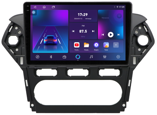 Магнитола для Ford Mondeo 4 2010-2014 - Parafar PF145T1RN2K на Android 13, QLED+2K, ТОП процессор, 4Гб+32Гб, CarPlay, 4G SIM-слот