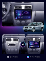 Магнитола для Subaru Forester 2 2002-2007 - FarCar XXL3011M монитор 9.5" 2K QLED на Android 14, TS20, 8+256Гб, CarPlay, 4G SIM-слот