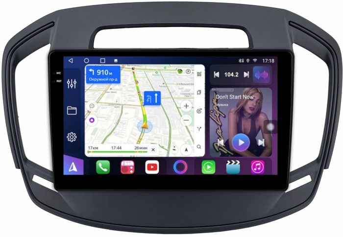 Магнитола для Opel Insignia 2013-2015 - FarCar BM378M монитор 9.5" QLED на Android 14, TS10, 4+32Гб, CarPlay, 4G SIM-слот