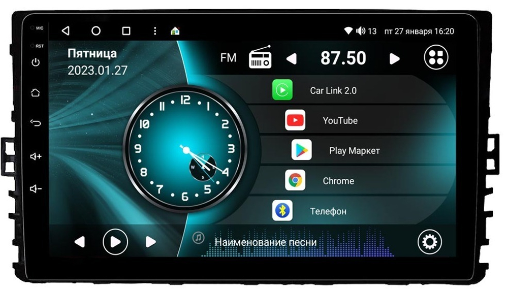 Магнитола для Volkswagen Teramont 2018-2022 - Vaycar VA81U-9010 на Android 13, 8-ядер, 2Гб-32Гб, 4G SIM-слот